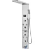 Shower Panel System, 6 Shower Modes, LED & Screen Hydroelectricity Shower Panel Tower, Rainfall, Waterfall, 8 Massage Jets, Tub Spout, Handheld Shower, Stainless Steel Wall-Mounted Shower Set  - Image 2