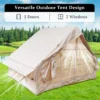 Inflatable Tent With Pump,Glamping Tents For 4-6 Person, Easy Setup 4 Season Waterproof Outdoor Tent,Waterproof Luxury Glamping Tent with 12 Mesh Window - Image 10