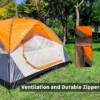 Person Family Camping Tent Portable Lightweight Waterproof Cabana Beach - Image 4