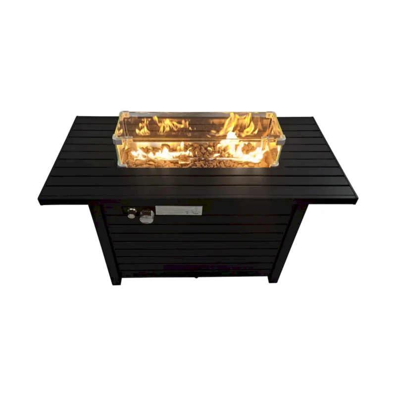 24" Steel Propane Fire Pit Table with Cover (Copy) - Image 5