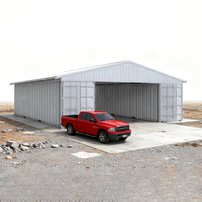 40FT x 36FT Container Roof Kit – Heavy-Duty Steel Shelter (No Containers) - The customer must have unloading capabilities, such as a forklift or crane - Image 11