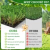 3FTX10FT Outdoor Artificial Grass Runner Rug, Thick Realistic Fake Grass Roll Decor Patio Balcony Garden Lawn, Dog Pets Turf Drain Mat, 1.38" Pile Height - Image 14