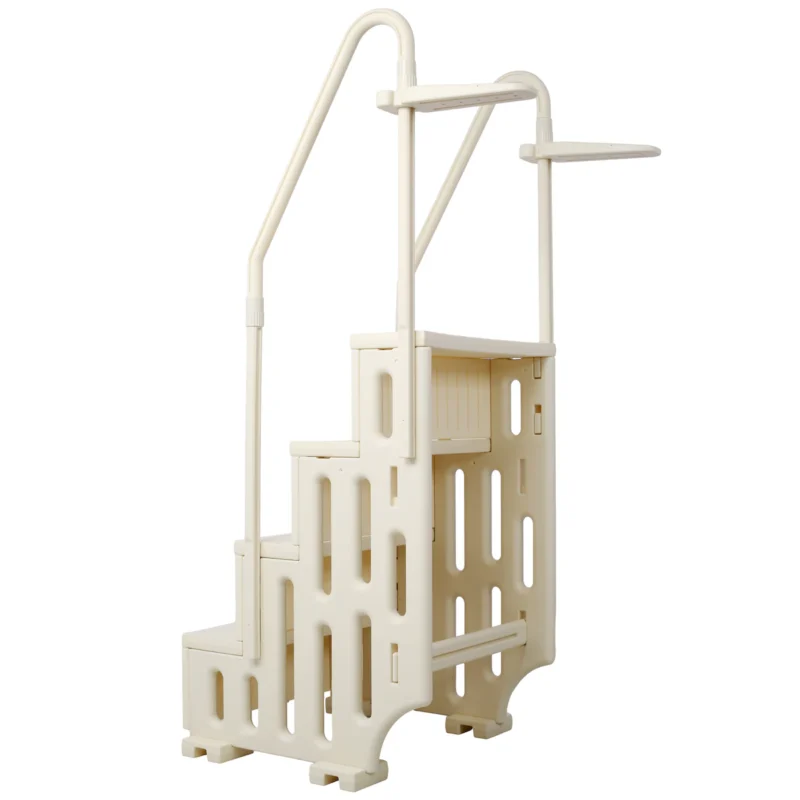 Pool Ladder Heavy-Duty 4 Safety Step for Above Ground Pools Stair Entry System with Handrails 400lbs  - Image 12