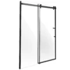 Frameless Shower Door 58-59 x 75 in Clear Tempered Glass 5/16 in Matte Black - Image 12