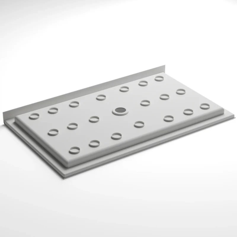 60" x 36" Shower Base,Central Drain Single Threshold Shower Base with Efficient Drainage, Shower Pan with Slip Resistant Textured Surface (Drain Not Included) - Image 7
