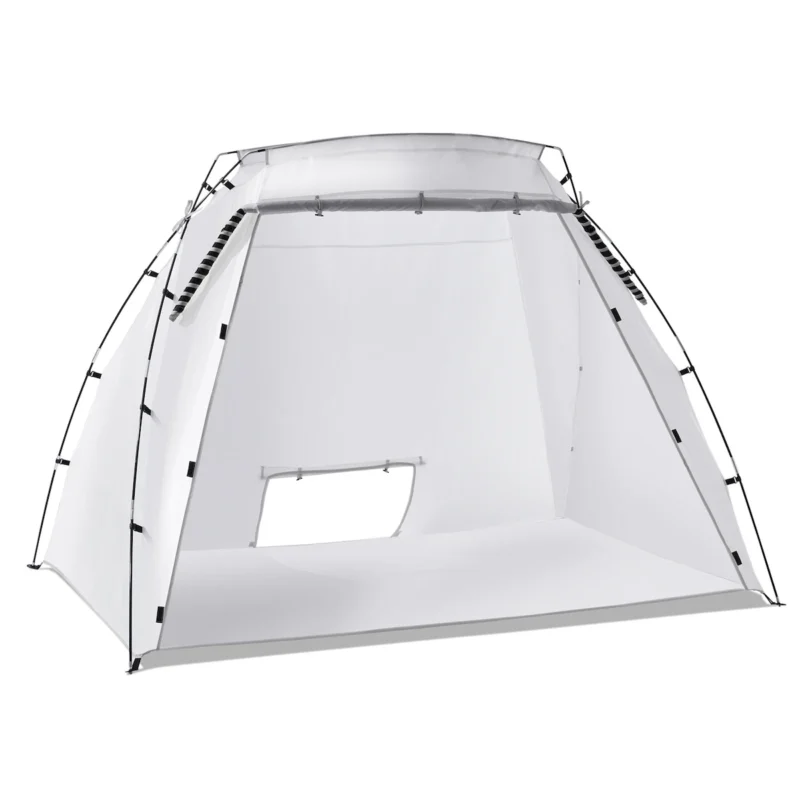 Portable Paint Booth, Larger Spray Paint Tent with Built-in Floor & Mesh Screen, Painting Tent Station for Furniture DIY Hobby Tool, 7.5x5.2x5.2ft Spray Paint Shelter - Image 7