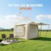 Inflatable Tents for Camping,suv tent , Easy Setup InflatableTent 4 Season Tent, Waterproof Oxford Air Glamping Tents for Camping Adult 4/6/8 Person - Image 10