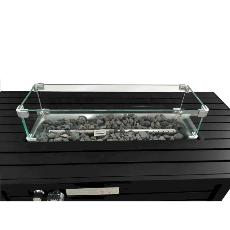24" Steel Propane Fire Pit Table with Cover (Copy) - Image 4