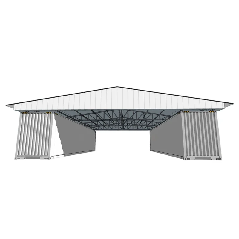 40FT x 36FT Container Roof Kit – Heavy-Duty Steel Shelter (No Containers) - The customer must have unloading capabilities, such as a forklift or crane - Image 10