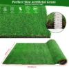 3FTX10FT Outdoor Artificial Grass Runner Rug, Thick Realistic Fake Grass Roll Decor Patio Balcony Garden Lawn, Dog Pets Turf Drain Mat, 1.38" Pile Height - Image 13
