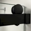 56" - 60" W x 76" H Frameless Soft-closing Single Sliding Shower Door, 3/8" (10mm) Tempered Glass with Easy-cleaning Nano-Coating, Matte Black 22D01-60MB - Image 13