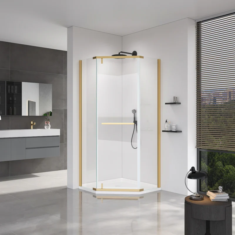 36*36*3.55 INCH Neo-Angle Shower Base For Bathroom Shower Door --White - Image 3