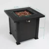 28" Propane Gas Fire Pit Table, 50000 BTU Square Steel Fire Pit for Outside Patio Deck Garden Backyard-Black - Image 10