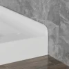 Goodyo 36"x36" Shower Base 3.3" Height Anti-slip Acrylic Center Drain Double Threshold Shower Basin in White  - Image 3