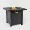 28-inch Iron Square Propane Fire Pit Table - Image 14