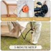 Inflatable Tent With Pump,Glamping Tents For 4-6 Person, Easy Setup 4 Season Waterproof Outdoor Tent,Waterproof Luxury Glamping Tent with 12 Mesh Window - Image 8