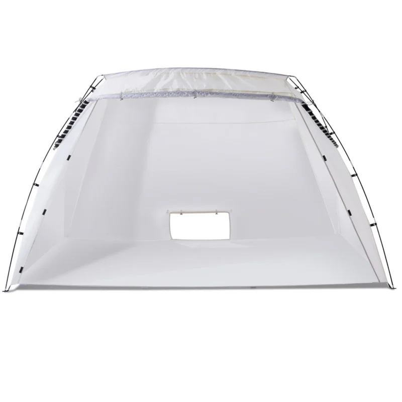 Portable Paint Booth, Larger Spray Paint Tent with Built-in Floor & Mesh Screen, Painting Tent Station for Furniture DIY Hobby Tool, 10x7x6ft Spray Paint Shelter - Image 7