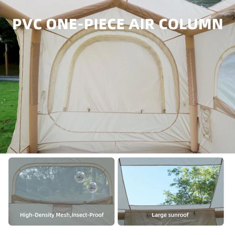 Inflatable Tents for Camping,suv tent , Easy Setup InflatableTent 4 Season Tent, Waterproof Oxford Air Glamping Tents for Camping Adult 4/6/8 Person - Image 9