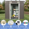6ft x 4ft Outdoor Metal Storage Shed - Image 5