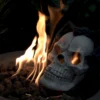 Fire Pit Demon Skull Gas Log for Ventless & Vent Free, Propane, Gel, Ethanol, Electric, Outdoor Fireplace and Fire Pit, Halloween Decor - Patent Pending  - Image 8