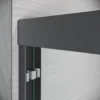 Sliding Shower Glass Door 56-60 in. W x 72 in. H, Adjustable Semi Frameless Shower Door, Certified Thick Clear Clear Tempered Glass, 304 Stainless Steel Handles, Black Finish - Image 4