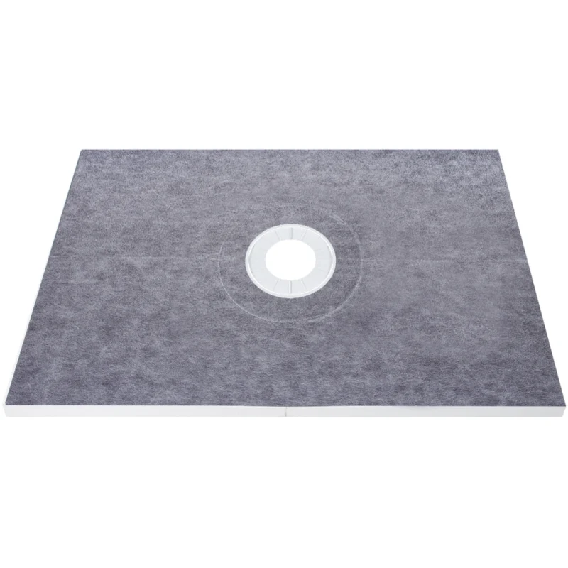Shower Curb Kit, 38"x60" Watertight Shower Curb Overlay with 4" ABS Central Bonding Flange, 4" Stainless Steel Grate, 2 Cuttable Shower Curb and Trowel, Shower Pan Slope Sticks Fit for Bathroom - Image 8