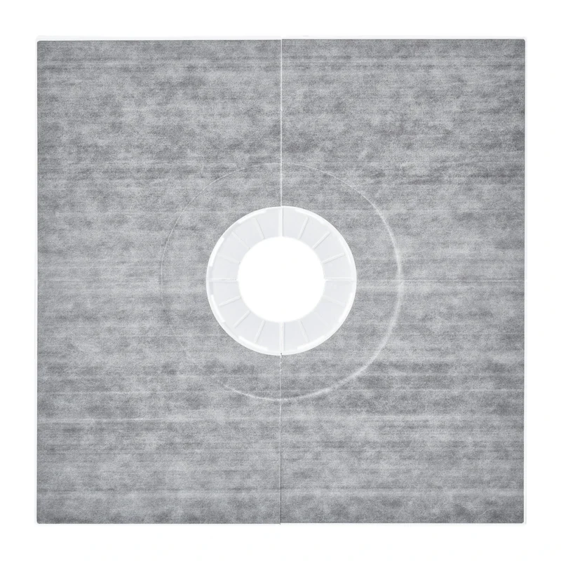Shower Curb Kit, 36"x36" Shower Pan Kit with 6.3" Central Drain, Lightweight EPS Shower Installation Kits with 2 Waterproof Cloths, Shower Pan Slope Sticks Fit for Bathroom - Image 5