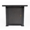 28" Propane Gas Fire Pit Table, 50000 BTU Square Steel Fire Pit for Outside Patio Deck Garden Backyard-Black - Image 9