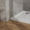 Goodyo 32x32 in Shower Base, Centered Drain No Threshold Shower Pan, White - Image 4