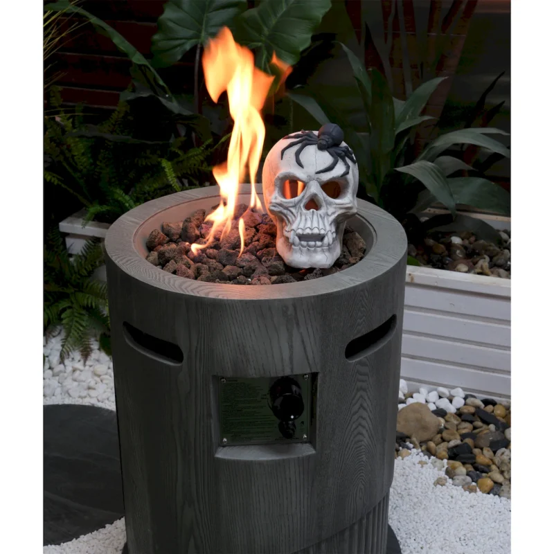32000 BTU, CSA Certification Diameter 20 Inch Round Outdoor Gas Fire Pit,Contain 2.5kg Lava Stone And Rainproof Cover,Magnesium Oxide Cultured Stone Surface Finished,, More Suitable for Outdoor Garden - Image 9