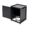 Outdoor Metal Tank Holder Side Table, Matte Black - Image 11
