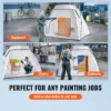 Portable Paint Booth, Larger Spray Paint Tent with Built-in Floor & Mesh Screen, Painting Tent Station for Furniture DIY Hobby Tool, 7.5x5.2x5.2ft Spray Paint Shelter - Image 5
