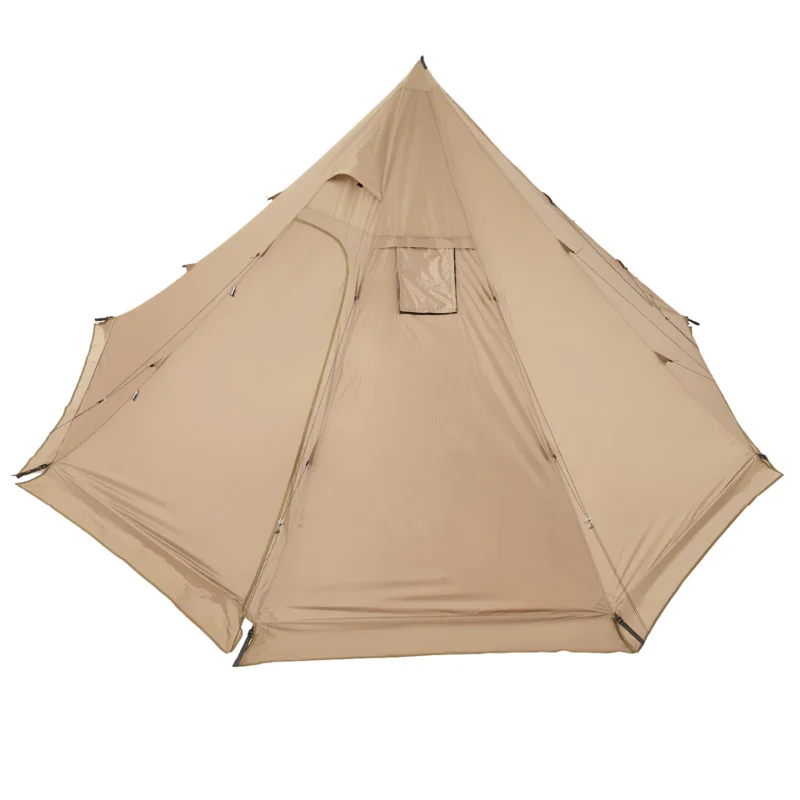 Hot Tent for 4 Persons, Portable Winter Tipi Tent with Stove Jack, Waterproof Canvas Camping Tents, Lightweight 4 Season Shelter Tents for Hiking Fishing Backpacking, M Size - Image 5