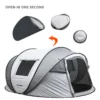 4-6 Persons White + Gray Pop-Up Boat Tent  - Image 5