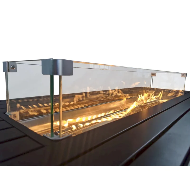 24" Steel Propane Fire Pit Table with Cover (Copy) - Image 3