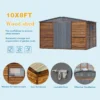 8*10FT Iron-Wood Combination Tool Shed – A Perfect Blend of Nature and Functionality - Image 4