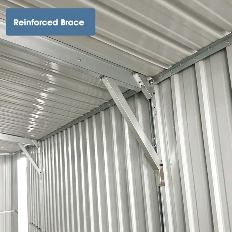 Chery Industrial Heavy-Duty Metal Garage Shed 20'x10' - Image 8
