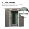 6ft x 4ft Outdoor Metal Storage Shed - Image 4