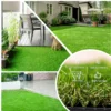 (2Pack)3.3FTx10FT Artificial Grass Realistic Synthetic Thick Fake Faux Grass Rug Astroturf Carpet Landscape for Dogs Indoor Outdoor Garden Lawn Mat, with Drainage Holes  - Image 5