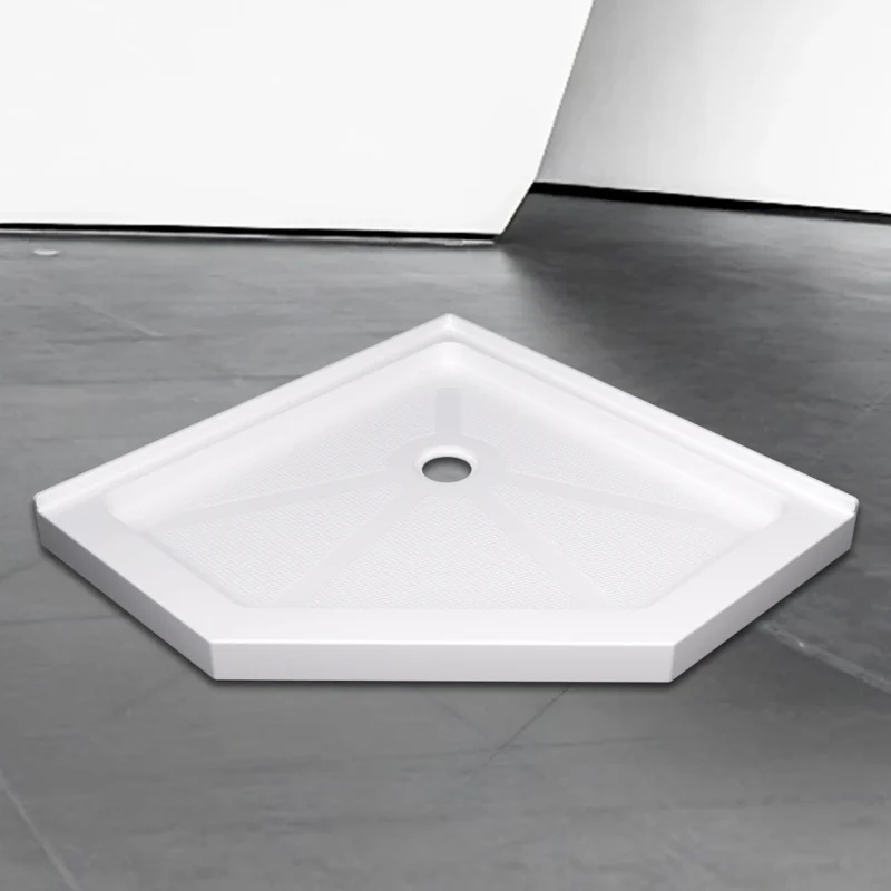36*36*3.55 INCH Neo-Angle Shower Base For Bathroom Shower Door --White - Image 2