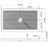 60" x 36" Shower Base,Central Drain Single Threshold Shower Base with Efficient Drainage, Shower Pan with Slip Resistant Textured Surface (Drain Not Included) - Image 4