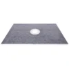Shower Curb Kit, 38"x60" Watertight Shower Curb Overlay with 4" ABS Central Bonding Flange, 4" Stainless Steel Grate, 2 Cuttable Shower Curb and Trowel, Shower Pan Slope Sticks Fit for Bathroom - Image 7