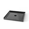 Goodyo 36"x36" Shower Base 3.5" Height Anti-slip Acrylic Center Drain Single Threshold Shower Basin in Black