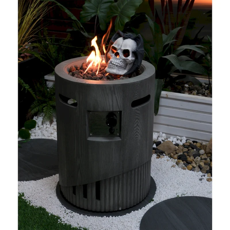 32000 BTU, CSA Certification Diameter 20 Inch Round Outdoor Gas Fire Pit,Contain 2.5kg Lava Stone And Rainproof Cover,Magnesium Oxide Cultured Stone Surface Finished,, More Suitable for Outdoor Garden - Image 8