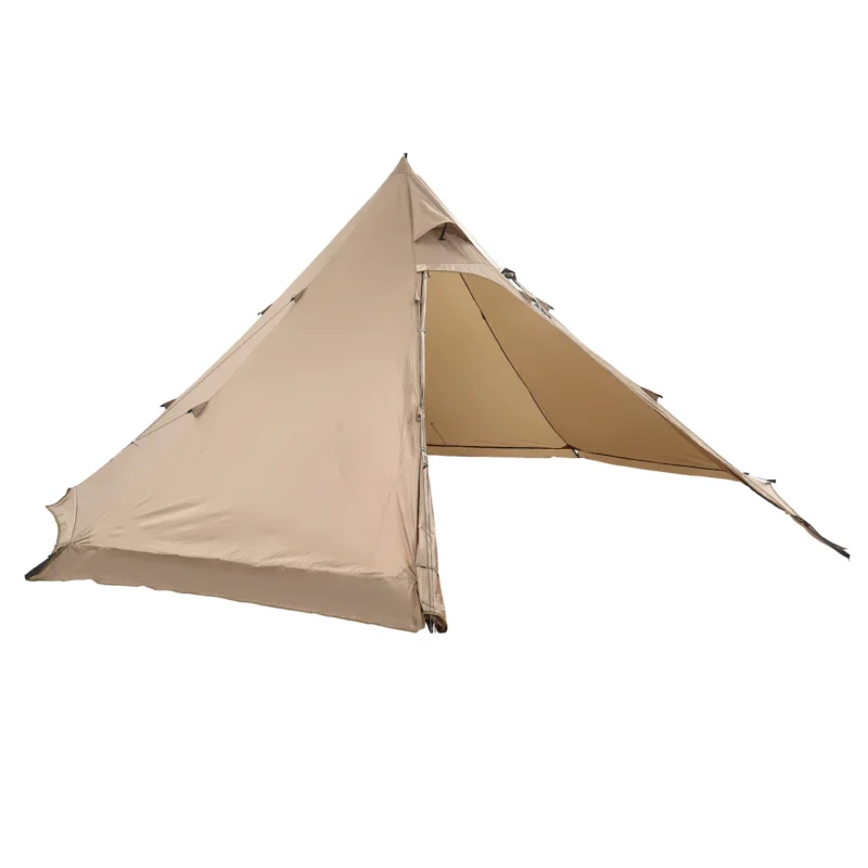 Hot Tent for 4 Persons, Portable Winter Tipi Tent with Stove Jack, Waterproof Canvas Camping Tents, Lightweight 4 Season Shelter Tents for Hiking Fishing Backpacking, M Size - Image 4