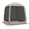 Screen House Tent, 6 x 6 ft, 4-6 Person Pop Up Screen Tent, Portable Screened in Canopy with Carry Bag, Netting Sides, Ground Stakes, for Garden, Patio, Backyard, and Outdoor Activities, Beige - Image 6