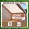 Inflatable Tent With Pump,Glamping Tents For 4-6 Person, Easy Setup 4 Season Waterproof Outdoor Tent,Waterproof Luxury Glamping Tent with 12 Mesh Window - Image 5