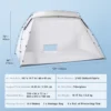 Portable Paint Booth, Larger Spray Paint Tent with Built-in Floor & Mesh Screen, Painting Tent Station for Furniture DIY Hobby Tool, 10x7x6ft Spray Paint Shelter - Image 5
