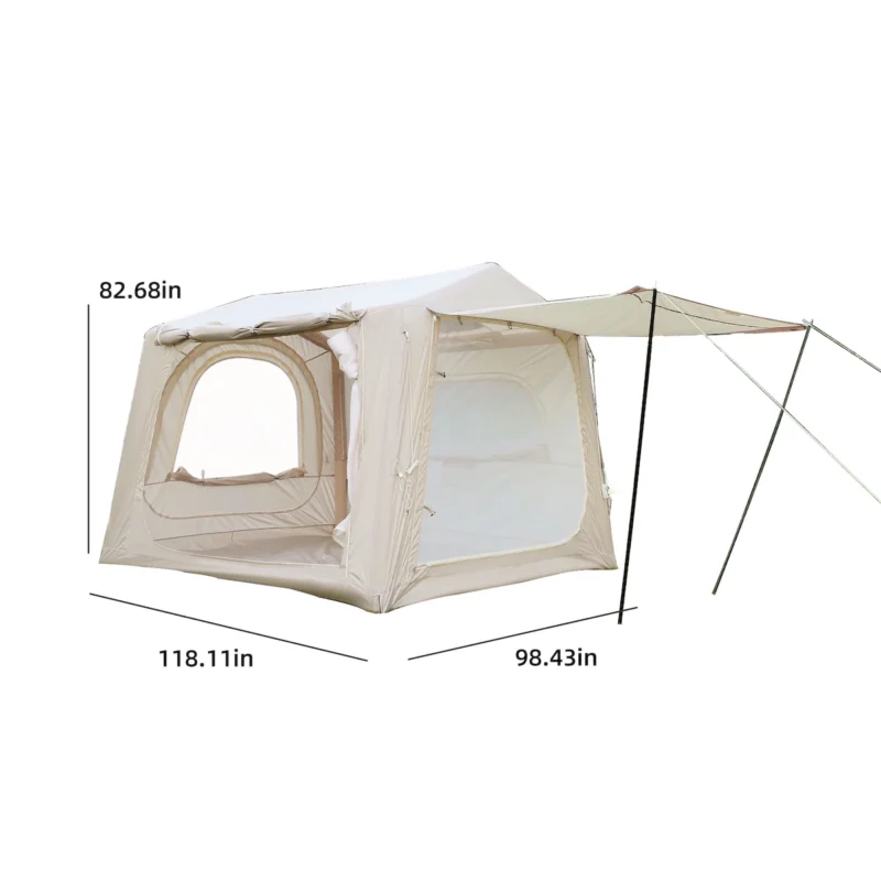 Inflatable Tents for Camping,suv tent , Easy Setup InflatableTent 4 Season Tent, Waterproof Oxford Air Glamping Tents for Camping Adult 4/6/8 Person - Image 7