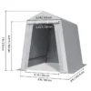 Outdoor Storage Shelter Shed 6x8 ft Waterproof Portable Canopy Carport Tent - Image 6